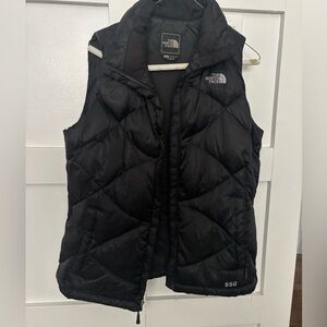 Women Black North Face Vest